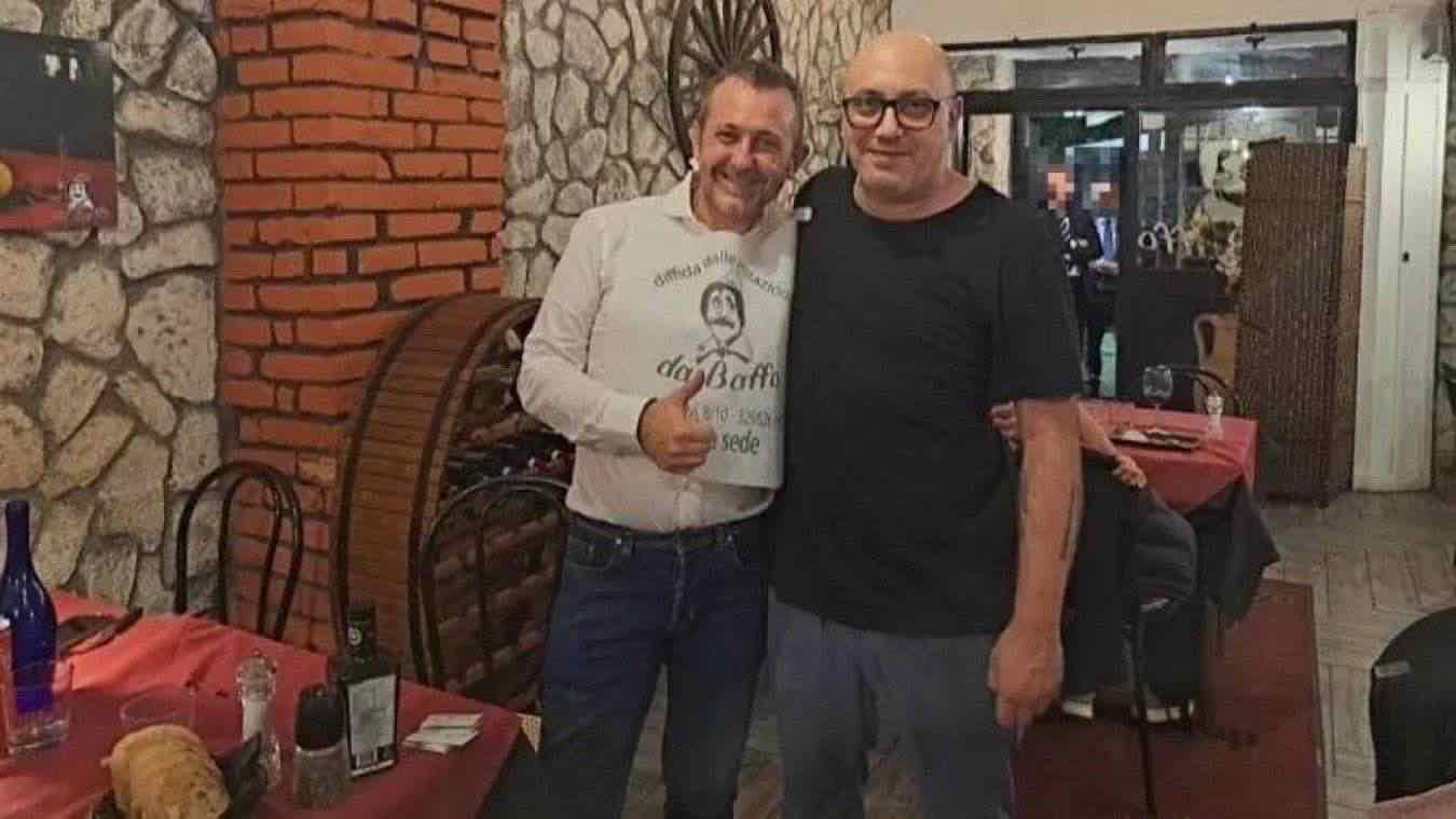 Andrea Delmastro con Mauro Caroccia