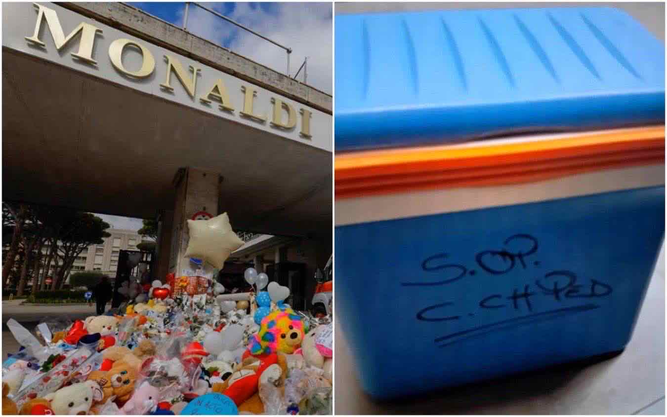 Contenitore cuore Domenico, indagini sul ghiaccio secco