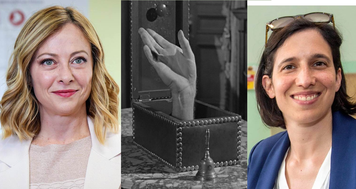 elly schlein giorgia meloni manina delmastro complotto