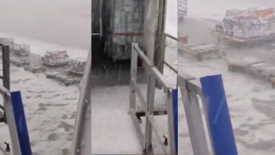 fiumicino grandine video