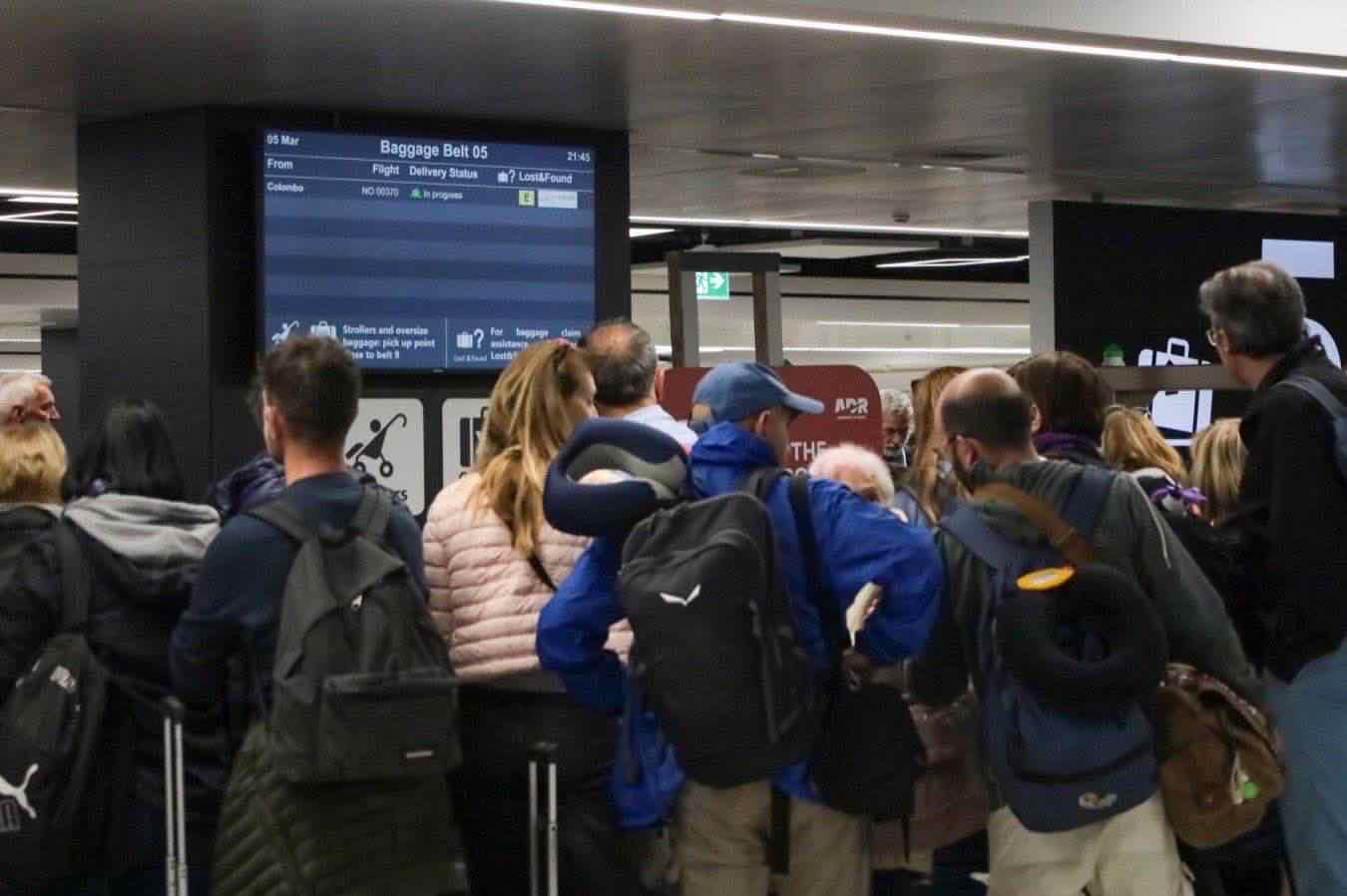 Italiani rientrati a Fiumicino da Maldive