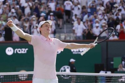 Jannik SInner agli Indian Wells 2026