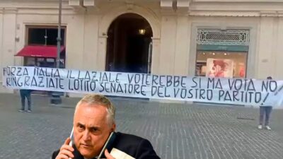 Lo sciopero del voto dei tifosi della Lazio contro Claudio Lotito