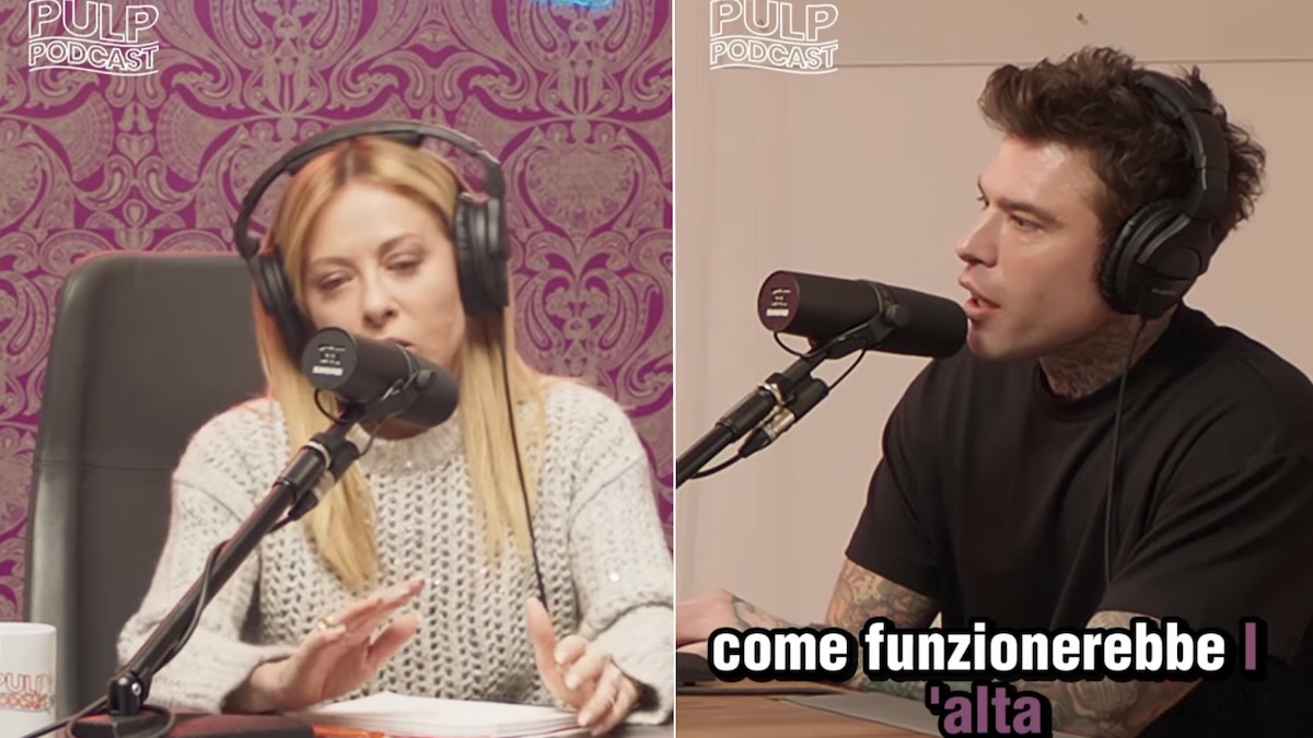 meloni-fedez-pulp-podcast-anticipazioni