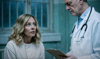 meloni foto ai polemica