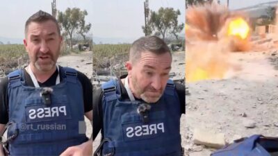 Giornalista di Russia Today sfiorato da missile israeliano