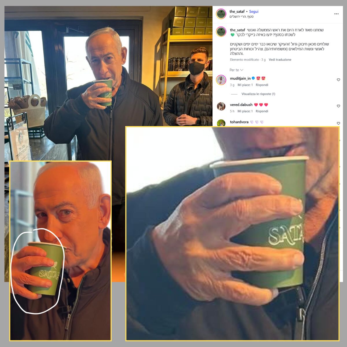 I dettagli della mano destra di Netanyahu che smentiscono l'uso dell'AI generativa.