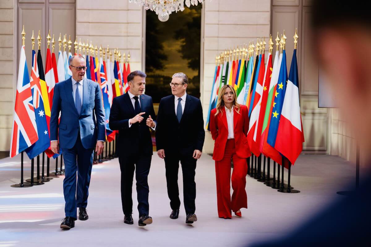 Meloni Macron Merz Starmer