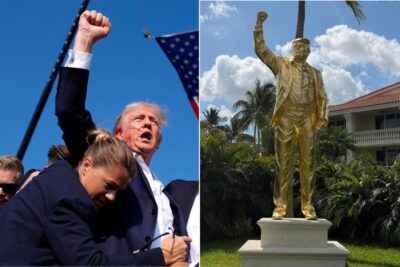 Trump statua attentato a Doral