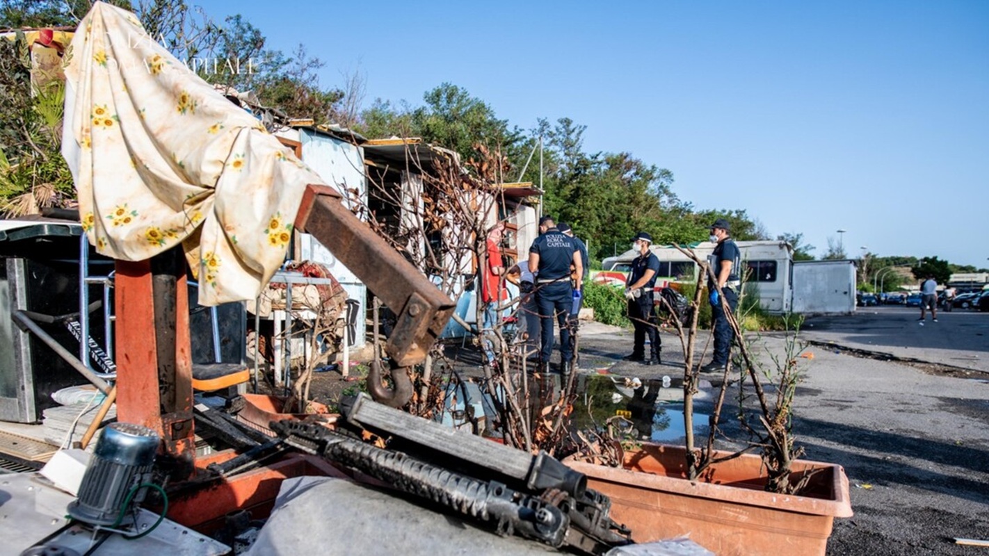 campo rom via dei gordiani roma