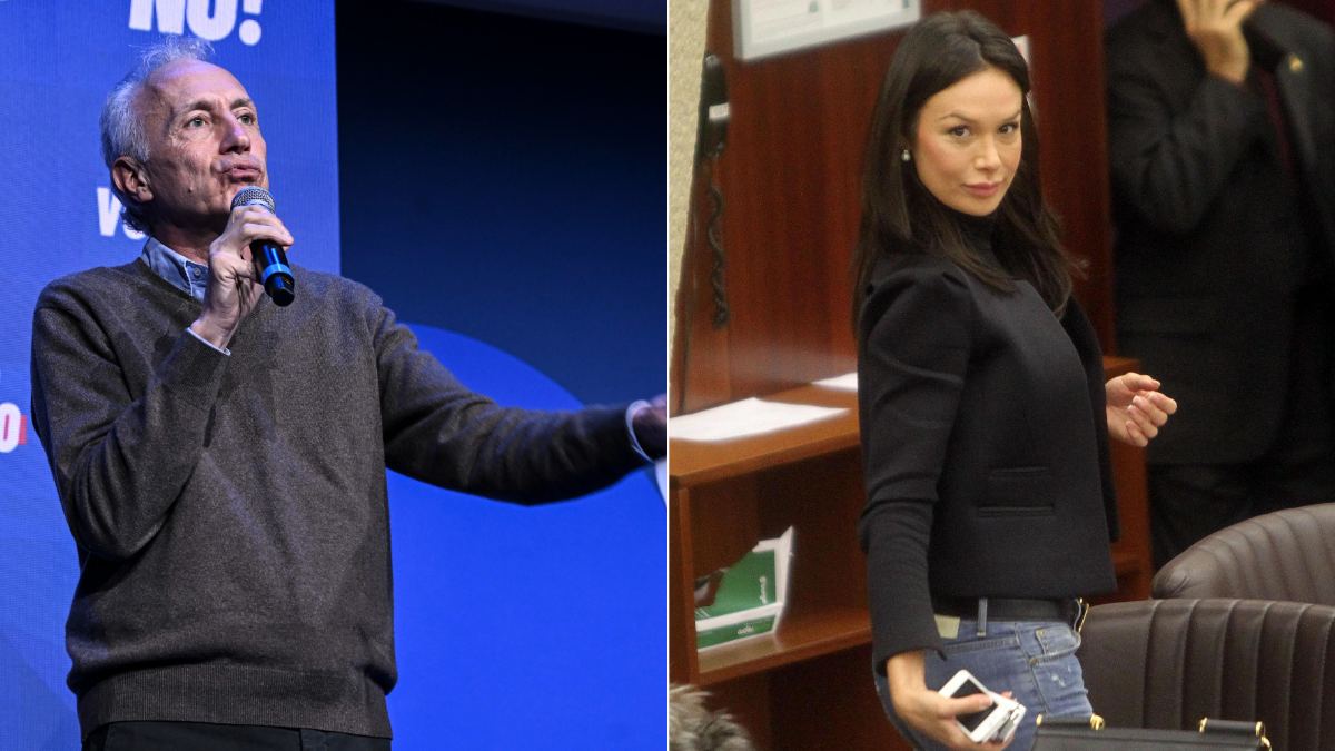 Marco Travaglio e Nicole Minetti