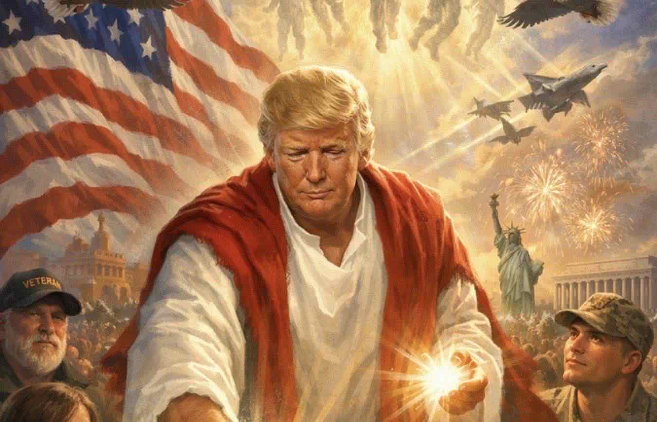 Donald Trump come Gesù