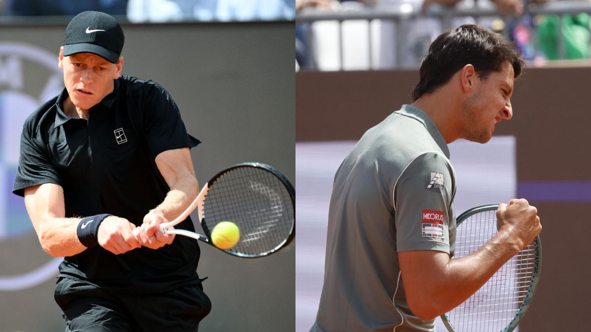 Sinner Darderi internazionali roma tennis
