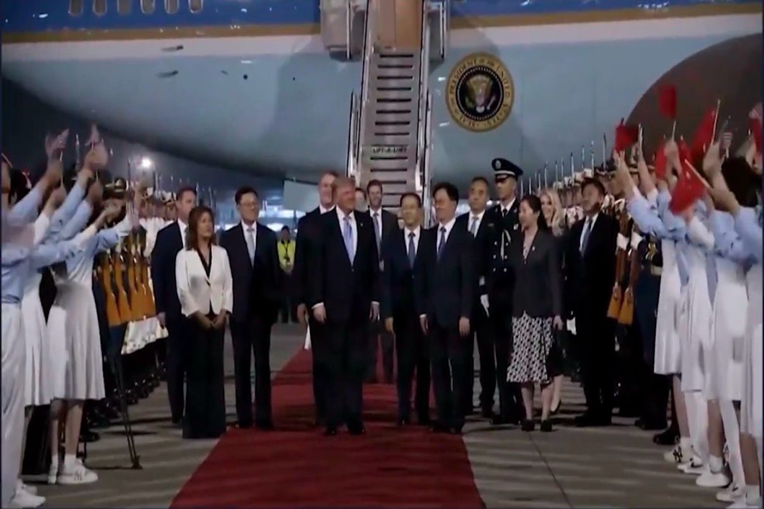Trump Arrivo Cina