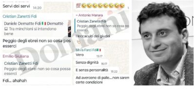 dirigenti fdi antisemitismo