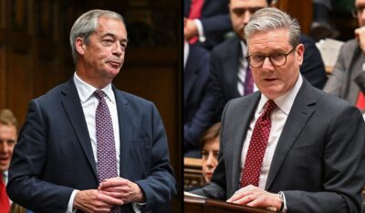 keir starmer nigel farage elezioni gb