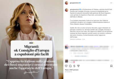 meloni consiglio d'europa