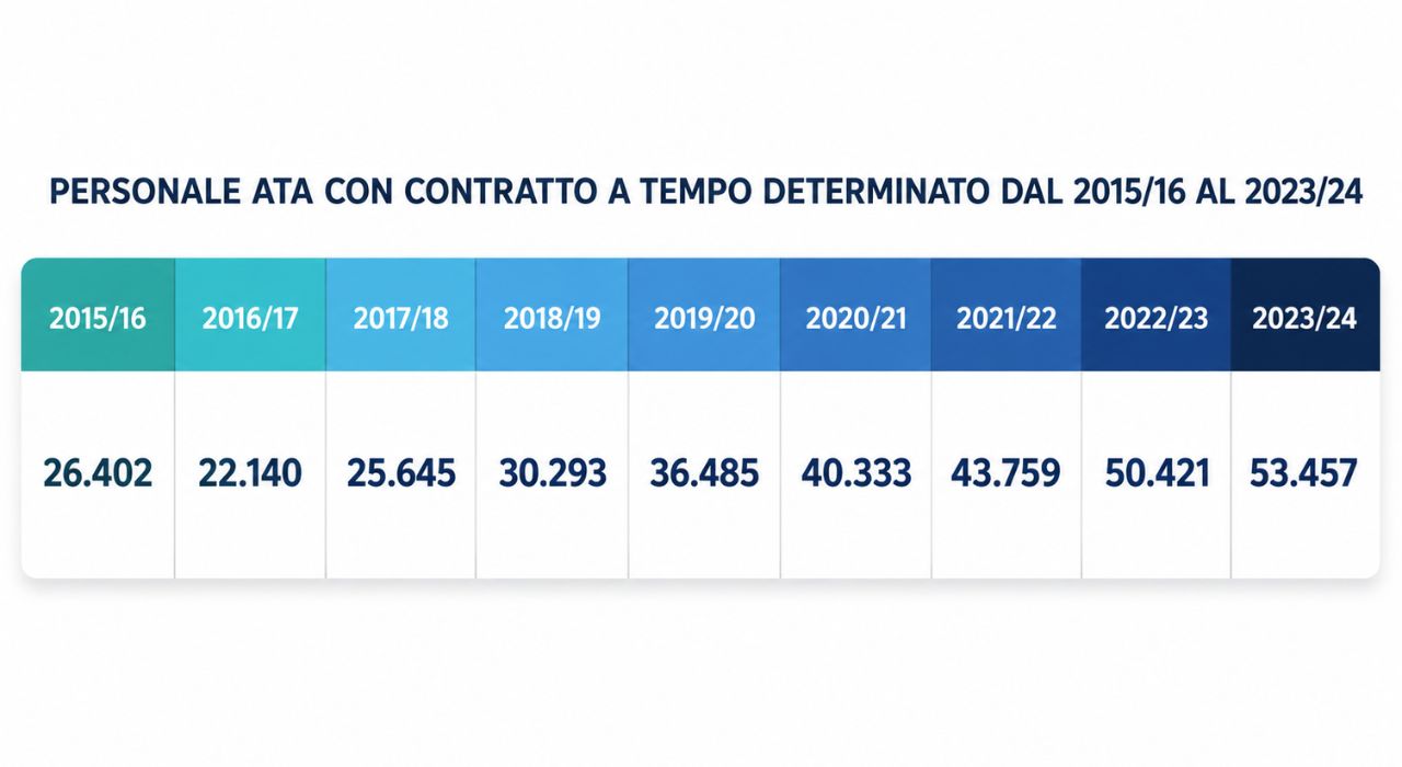 scuola personale ata precari dati