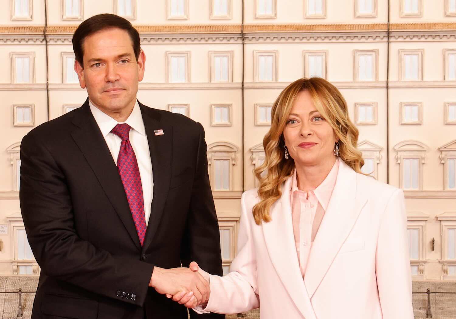 Marco Rubio e Giorgia Meloni