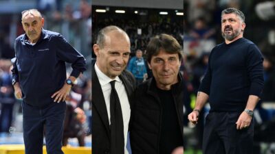 Maurizio Sarri, Massimiliano Allegri, Antonio Conte, Gennaro Gattuso