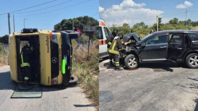 Auto contro scuolabus Mazzara del Vallo