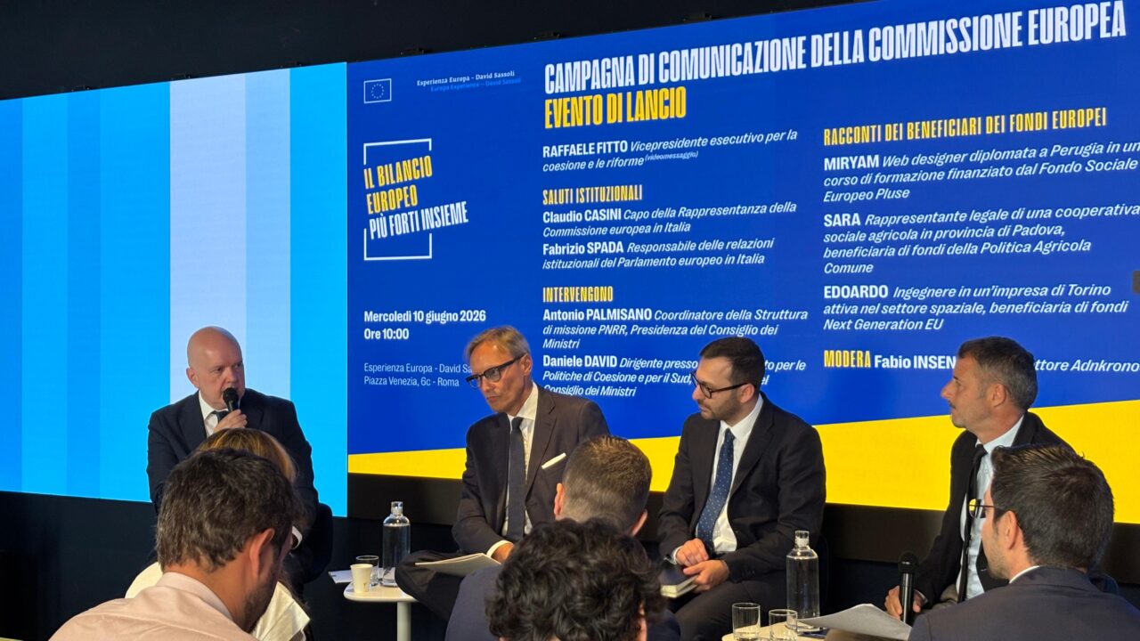 PIÙ FORTI INSIEME: CAMPAGNA DI COMUNICAZIONE SUL BILANCIO EUROPEO