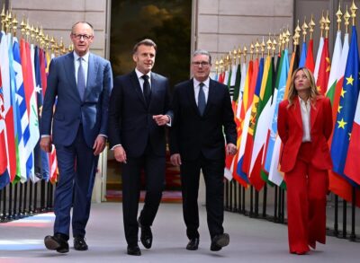 Meloni Macron Starmer Merz