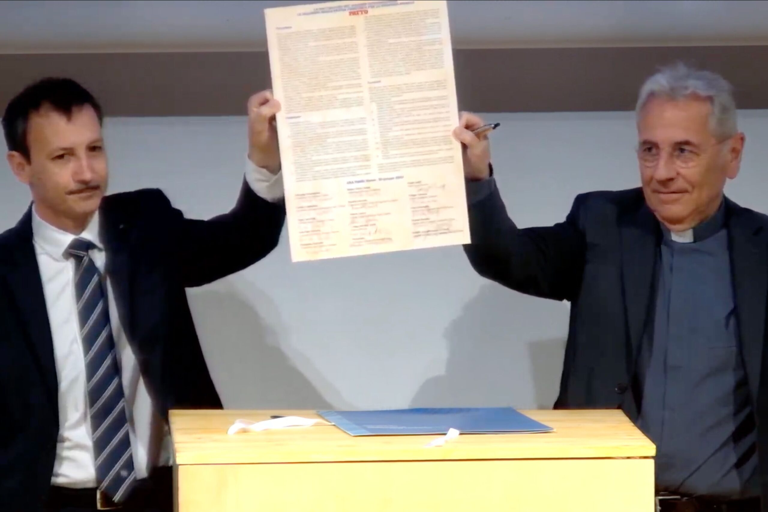 Firma accordo interreligioso a Roma