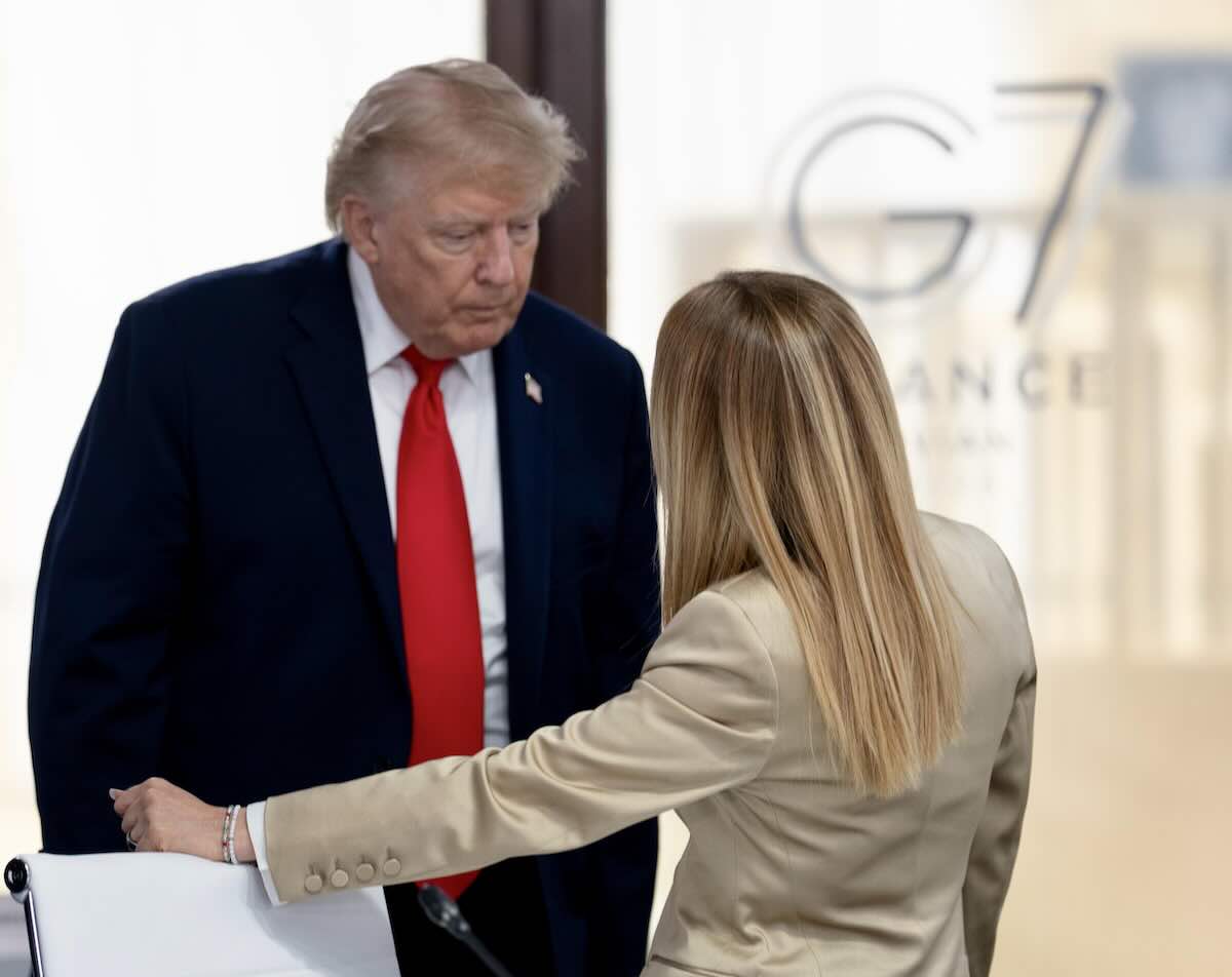 Trump Meloni G7