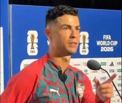 Cristiano Ronaldo domanda Messi