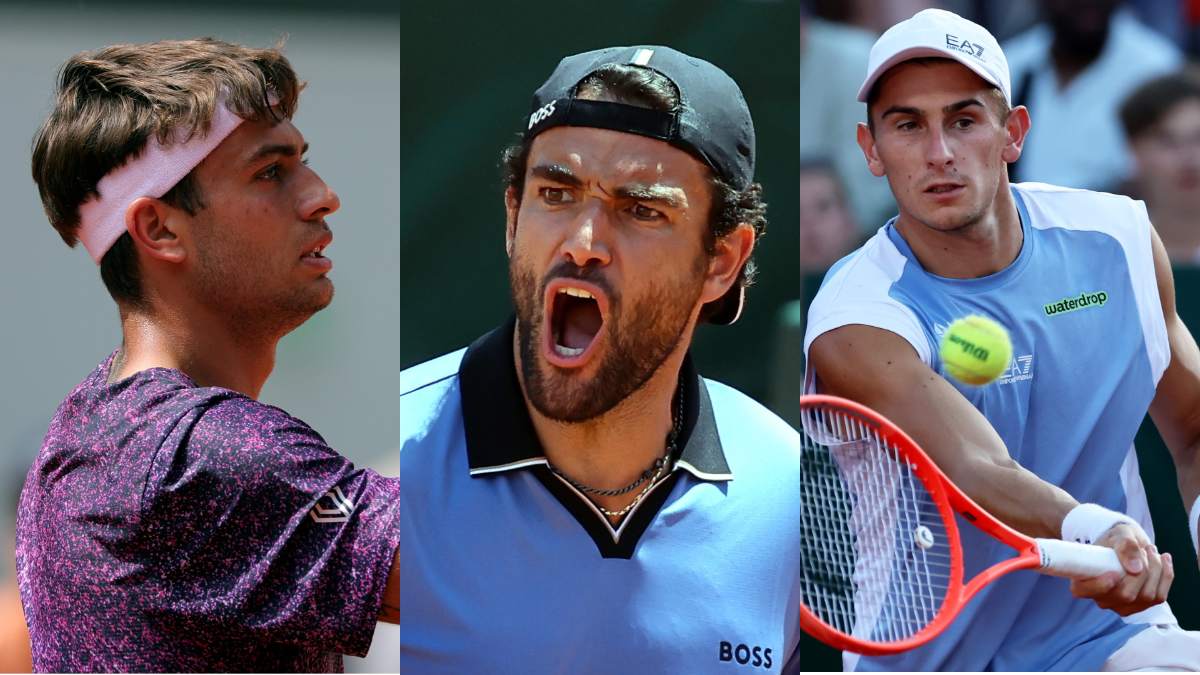 Flavio Cobollli, Matteo Berrettini e Matteo Arnaldi al Roland Garros 2026