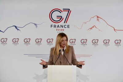 giorgia meloni g7 donald trump