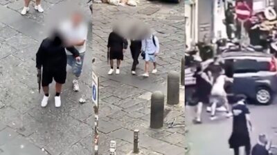 Napoli, arriva in piazza col kalashnikov