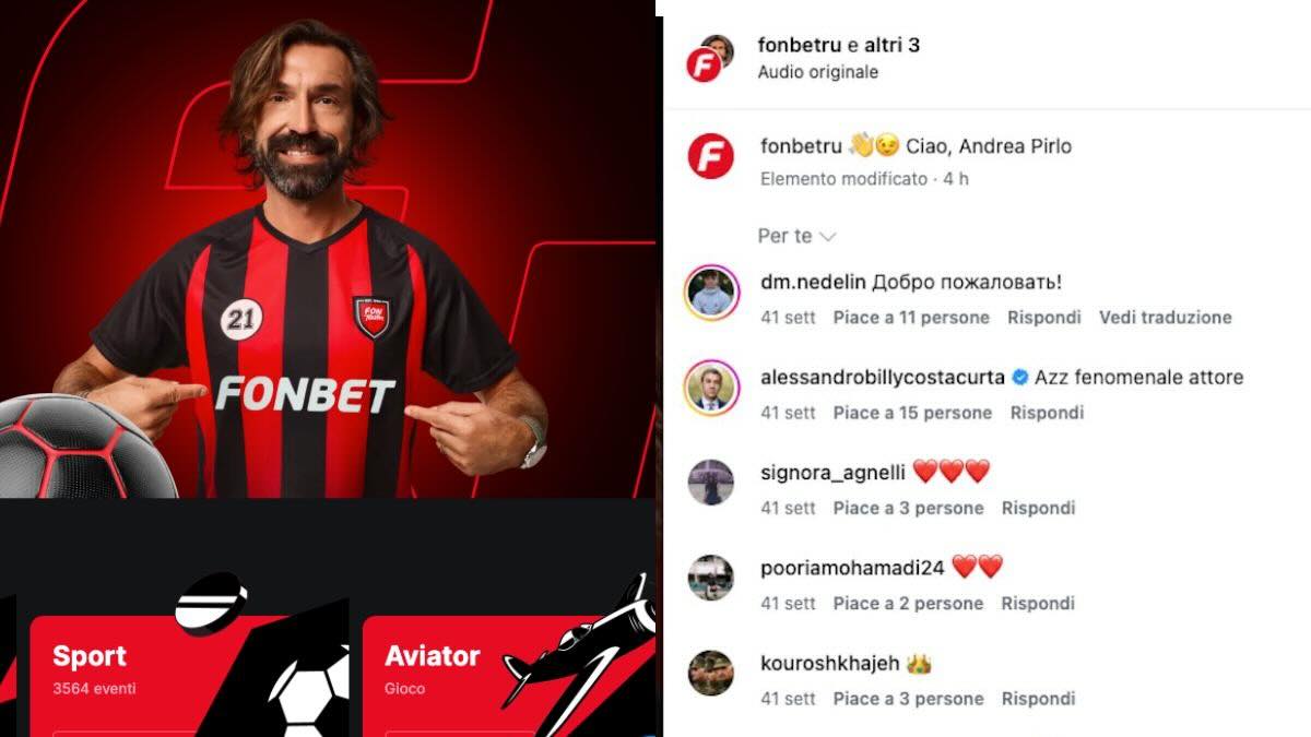 Pirlo Fonbet social
