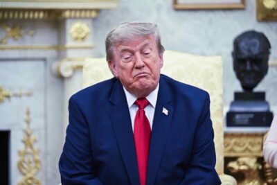 Donald Trump imbronciato