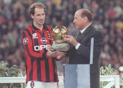Franco Baresi e Silvio Berlusconi