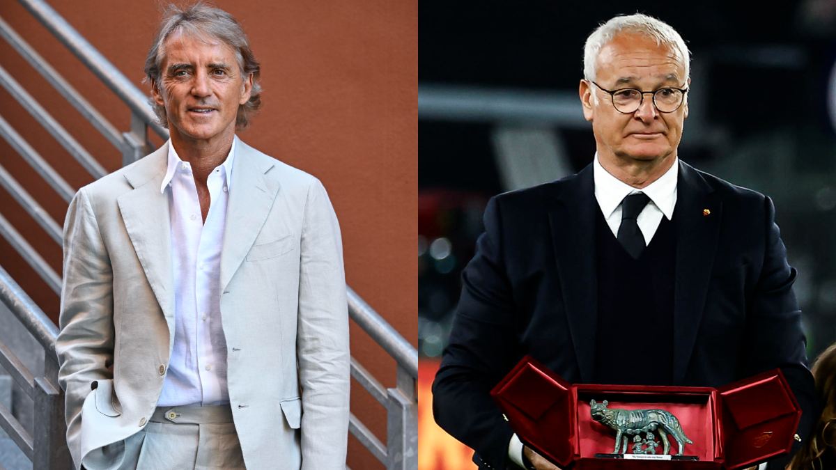 Roberto Mancini nuovo Ct della Nazionale italiana con Claudio Ranieri, nuovo direttore tecnico azzurro