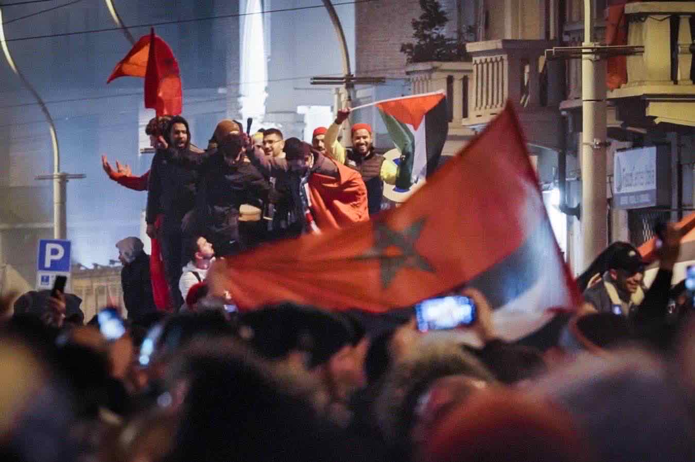 Marocco, festeggiamenti mondiali 2022