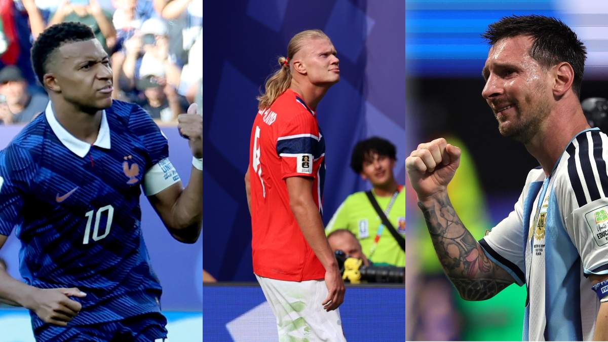 Mbappe Messi Haaland Mondiali