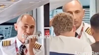 Napoli-Mykonos minacce pilota