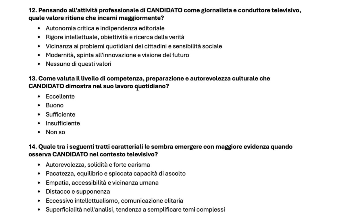 bozza sondaggio ranucci lavitola