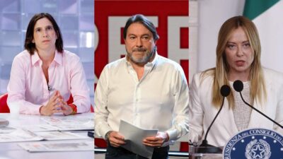 Elly Schlein, Sigfrido Ranucci e Giorgia Meloni