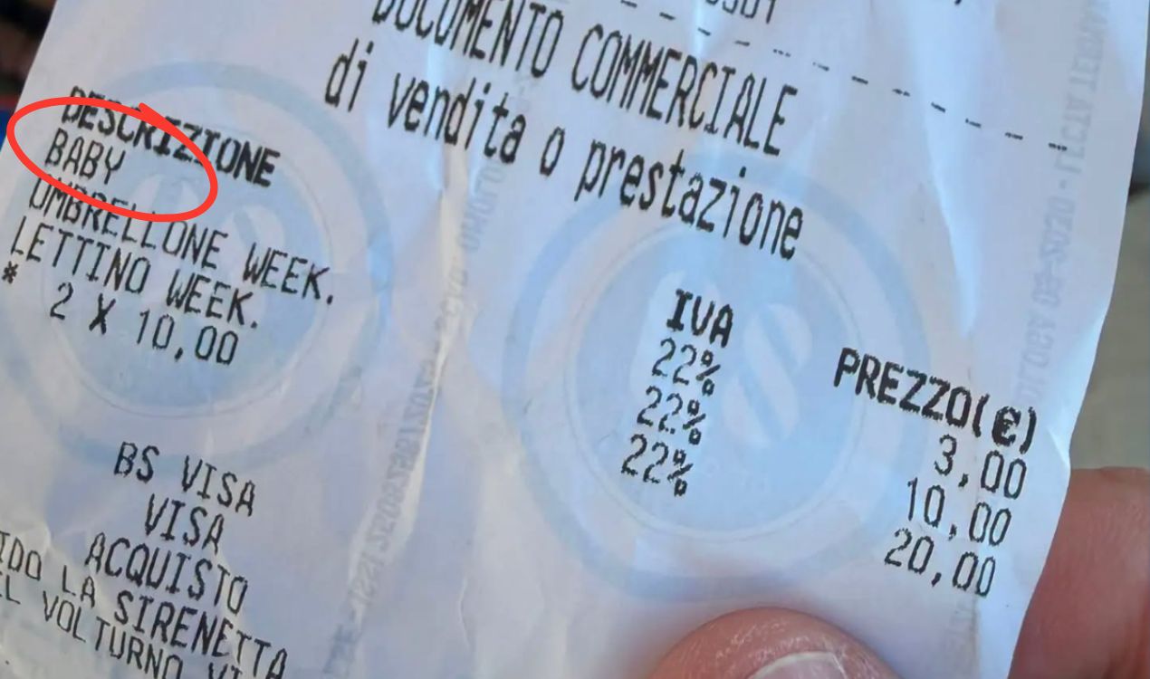 supplemento scontrino baby