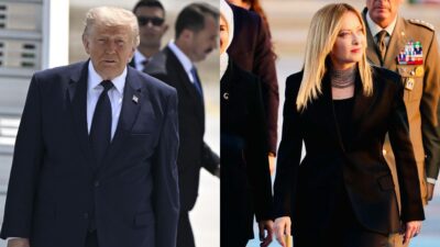 Donald Trump e Giorgia Meloni al vertice Nato in Turchia