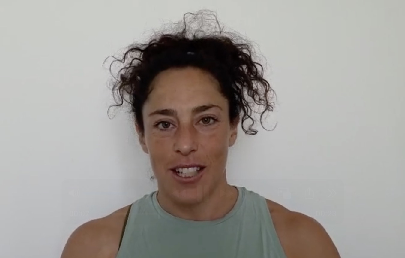 Federica Brignone post intervento gionocchio
