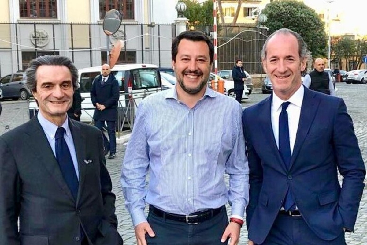 attilio fontana matteo salvini luca zaia
