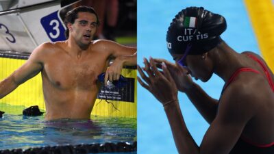 Thomas Ceccon e Sar Curtis agli Europei di nuoto