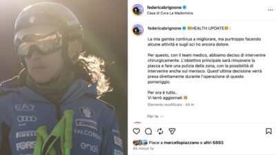 federica brignone intervento
