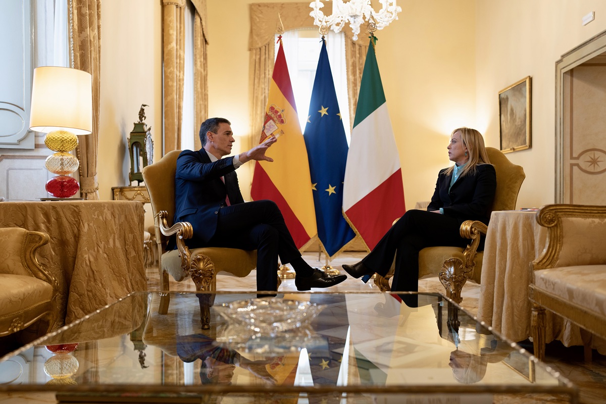 giorgia meloni pedro sanchez spagna controlli schengen ceuta