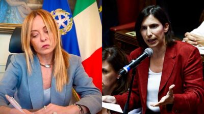 Giorgia Meloni ed Elly Schlein